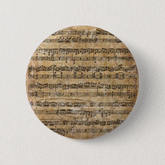  muziekblad ronde button 5,7 cm (Voorkant)