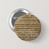  muziekblad ronde button 5,7 cm (Voorkant /achterkant)