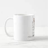 Muziekblad Roze Viool Koffiemok (Links)