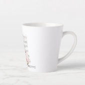 Muziekblad Roze Viool Latte Mok (Rechts)