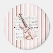 Muziekblad Roze Viool Magneet (Voorkant)