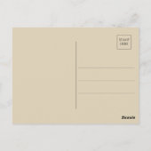 Muziekblad Script Love Letter Lady Floral Briefkaart (Achterkant)