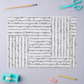 Muziekblad Tissue Collage Tissuepapier (Craft)