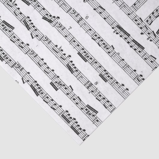 Muziekblad Tissue Collage Tissuepapier (Detail)