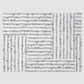 Muziekblad Tissue Collage Tissuepapier (Voorkant)