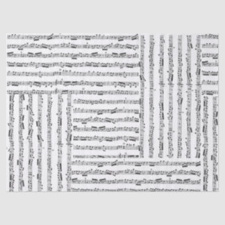 Muziekblad Tissue Collage Tissuepapier