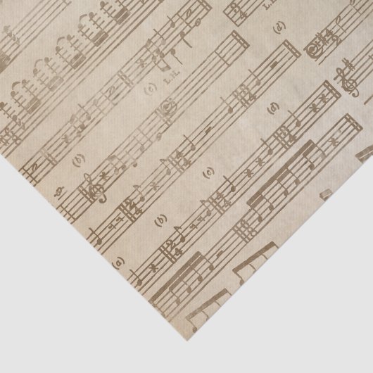  muziekblad tissuepapier (Detail)