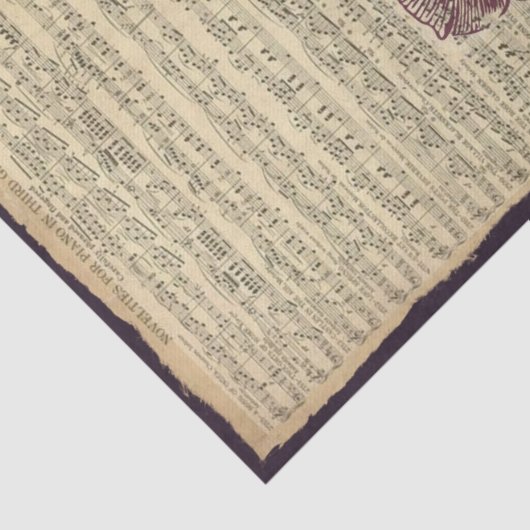  muziekblad tissuepapier (Detail)