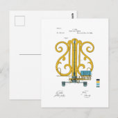 Muziekblad Turner - G. Vix Patent - Gekleurd Briefkaart (Voorkant / Achterkant)