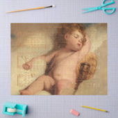 Muziekblad voor feestdag met Cherub Tissuepapier (Craft)