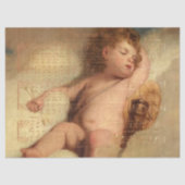 Muziekblad voor feestdag met Cherub Tissuepapier (Voorkant)