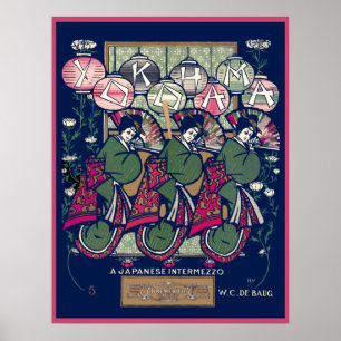  muziekblad Yokohama Poster