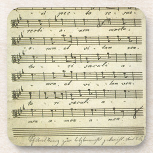 muziekbladen, Antiek muziekserie 1810 Drankjes Onderzetter