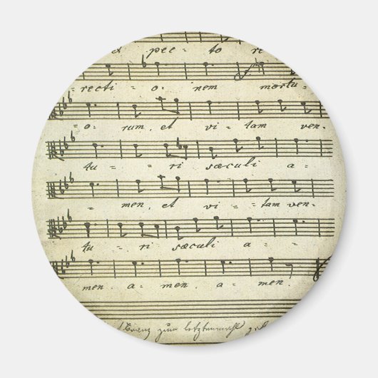  muziekbladen, Antiek muziekserie 1810 Magneet (Voorkant)