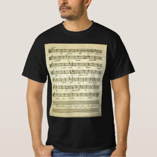  muziekbladen, Antiek muziekserie 1810 T-shirt