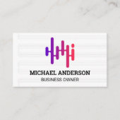 Muziekbladen | Digitale Logo Visitekaartje (Voorkant)