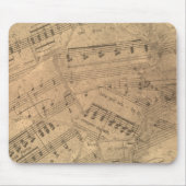  muziekbladen Mousepad Muismat (Voorkant)
