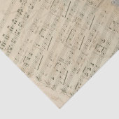  Muziekbladen Rozen Pocket Watch Decoupage Tissuepapier (Detail)