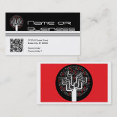 muziekboom : qr code visitekaartje (Voorkant / Achterkant)