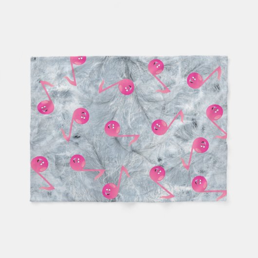 Muziekbord babydeken fleece deken (Voorkant (Horizontaal))