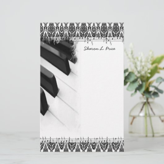 MuziekBriefpapier Briefpapier (Staand voorkant)