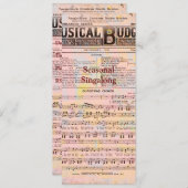 Muziekbudgetkerst Kaart (Voorkant / Achterkant)