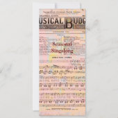 Muziekbudgetkerst Kaart (Voorkant)