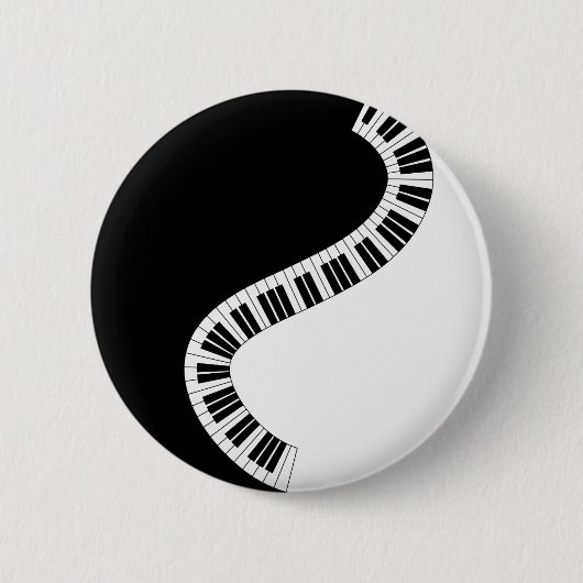 MuziekButton voor piano-toetsenbord Ronde Button 5,7 Cm (Voorkant)