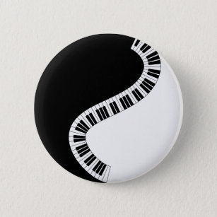 MuziekButton voor piano-toetsenbord Ronde Button 5,7 Cm