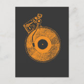 Muziekcadeau voor Vinyl Record Player Platenspeler Briefkaart (Voorkant)