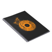 Muziekcadeau voor Vinyl Record Player Platenspeler Notitieboek (Rechterzijde)