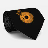 Muziekcadeau voor Vinyl Record Player Platenspeler Stropdas (Opgerold)