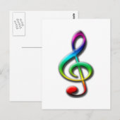 Muziekcadeautjes! Briefkaart (Voorkant / Achterkant)