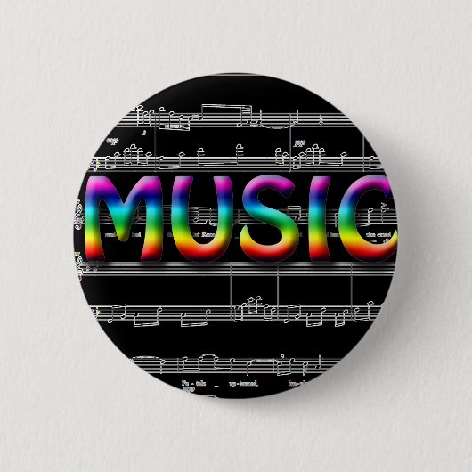 Muziekcadeautjes! Ronde Button 5,7 Cm (Voorkant)
