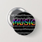 Muziekcadeautjes! Ronde Button 5,7 Cm (Voorkant /achterkant)