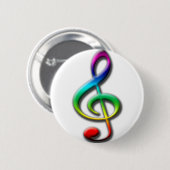 Muziekcadeautjes! Ronde Button 5,7 Cm (Voorkant /achterkant)