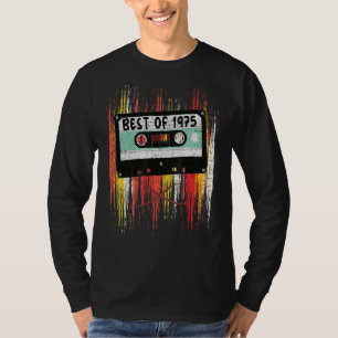Muziekcassette Best of 1975 Birthday Born T-shirt