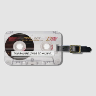 muziekcassette Mix Tape Retro Old School Bagagelabel