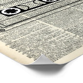  muziekcassette poster (Hoek)