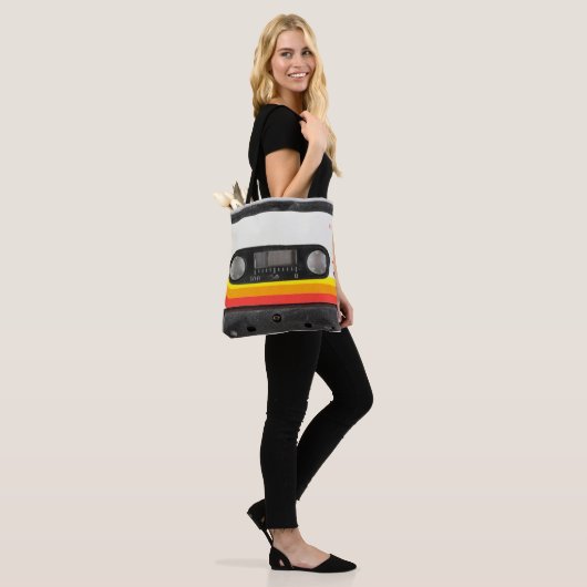 Muziekcassette Tote Bag (Op model)