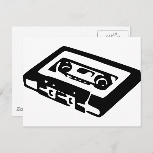 Muziekcassettedesign Briefkaart (Voorkant / Achterkant)
