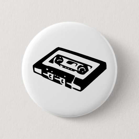 Muziekcassettedesign Ronde Button 5,7 Cm (Voorkant)
