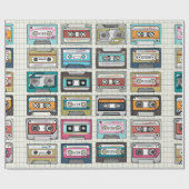  muziekcassetteontwerp cadeaupapier (Vlak)