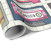  muziekcassetteontwerp cadeaupapier (Rol Hoek)