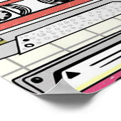  muziekcassetteontwerp poster (Hoek)