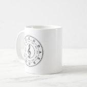 Muziekcirkel van vijf koffiemok (Voorkant links)