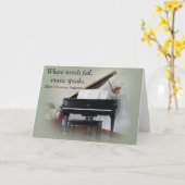 Muziekcitaat - Wenskaart Kaart (Gele Bloem)