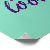 Muziekcitoenkaart met briefing met blauw Poster vo (Hoek)