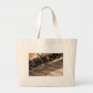 MuziekClarinets Musical Notes Destiny Dance Fun Grote Tote Bag