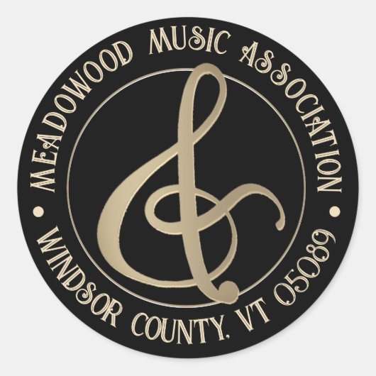 Muziekclub Choir Teacher Chorus Label (Voorkant)